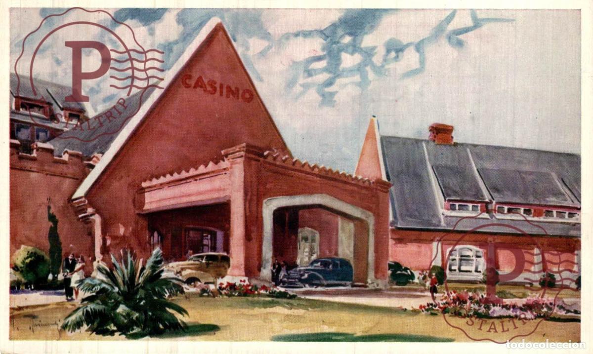 Postales: URUGUAY. PUNTA DEL ESTE. BALNEARIO SAN RAFAEL. ENTRADA AL CASINO.
