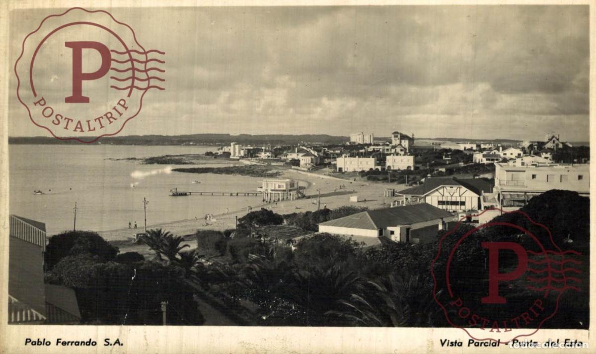 Postales: URUGUAY. PUNTA DEL ESTE. VISTA PARCIAL. RPPC. FOTOGRAFICA. PABLO FERRANDO.