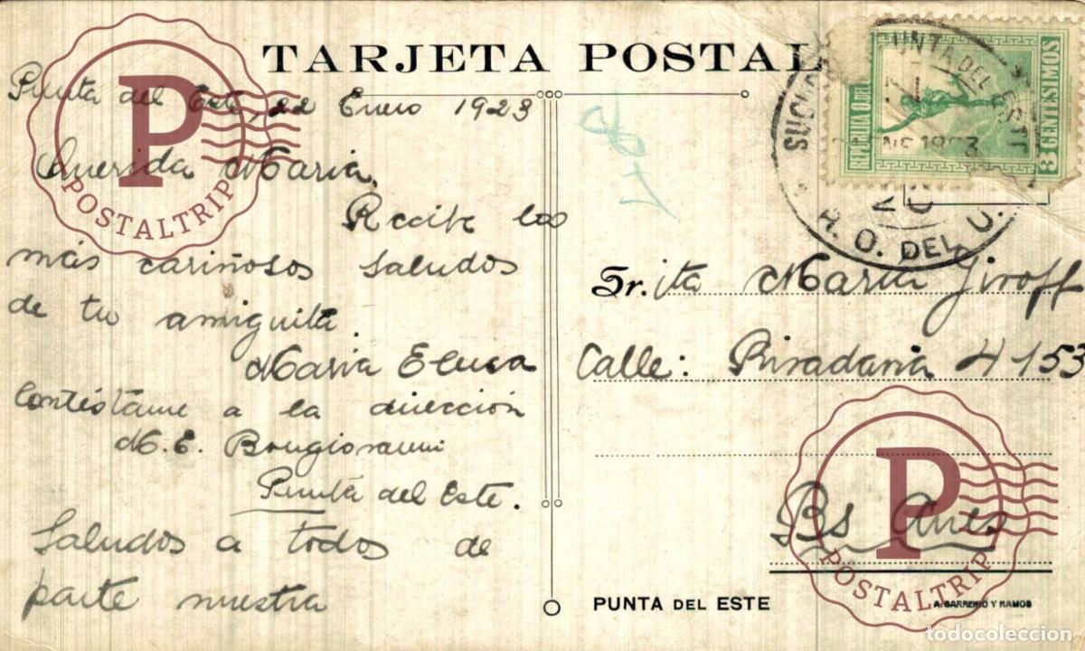 Postales: URUGUAY. PUNTA DEL ESTE. DETERIORADA. DAMAGE. ETAT - Foto 2