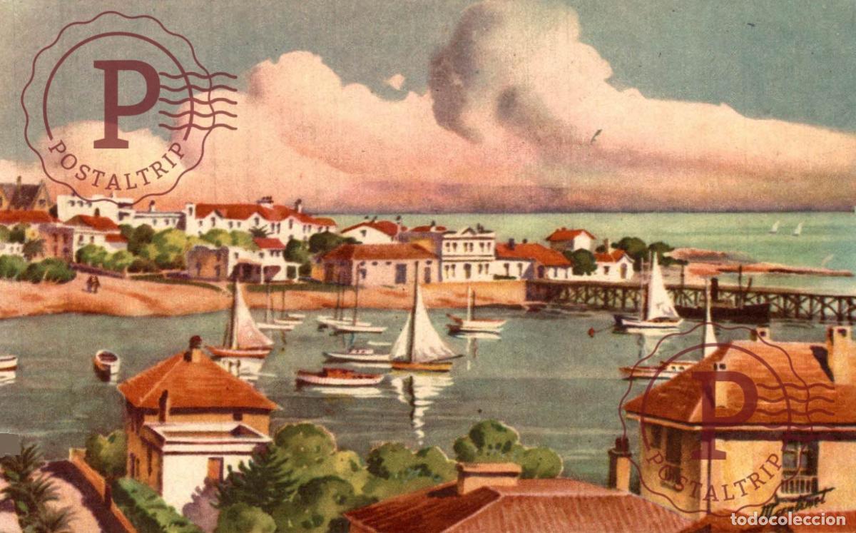 Postales: URUGUAY. PUNTA DEL ESTE. EL PUERTO. ILUSTRADA. POSTALES DE AMERICA N&ordm; 23