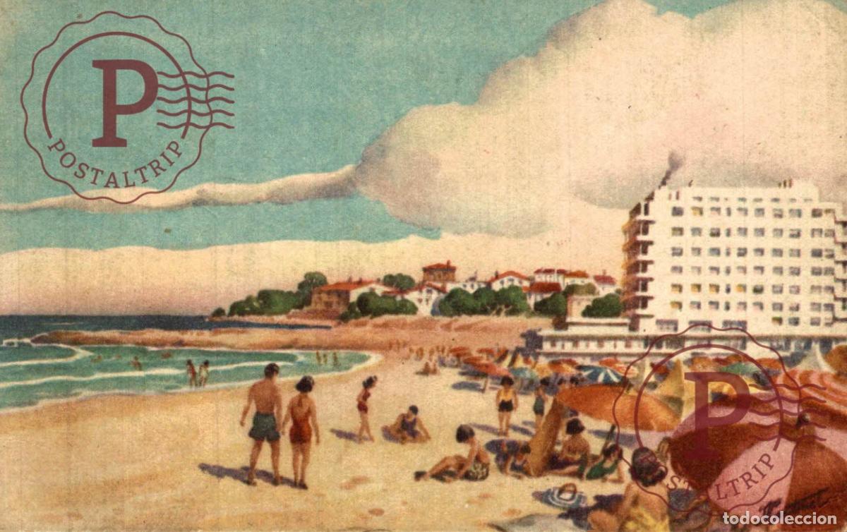 Postales: URUGUAY. PUNTA DEL ESTE. PLAYA. ILUSTRADA. POSTALES DE AMERICA N&ordm; 24