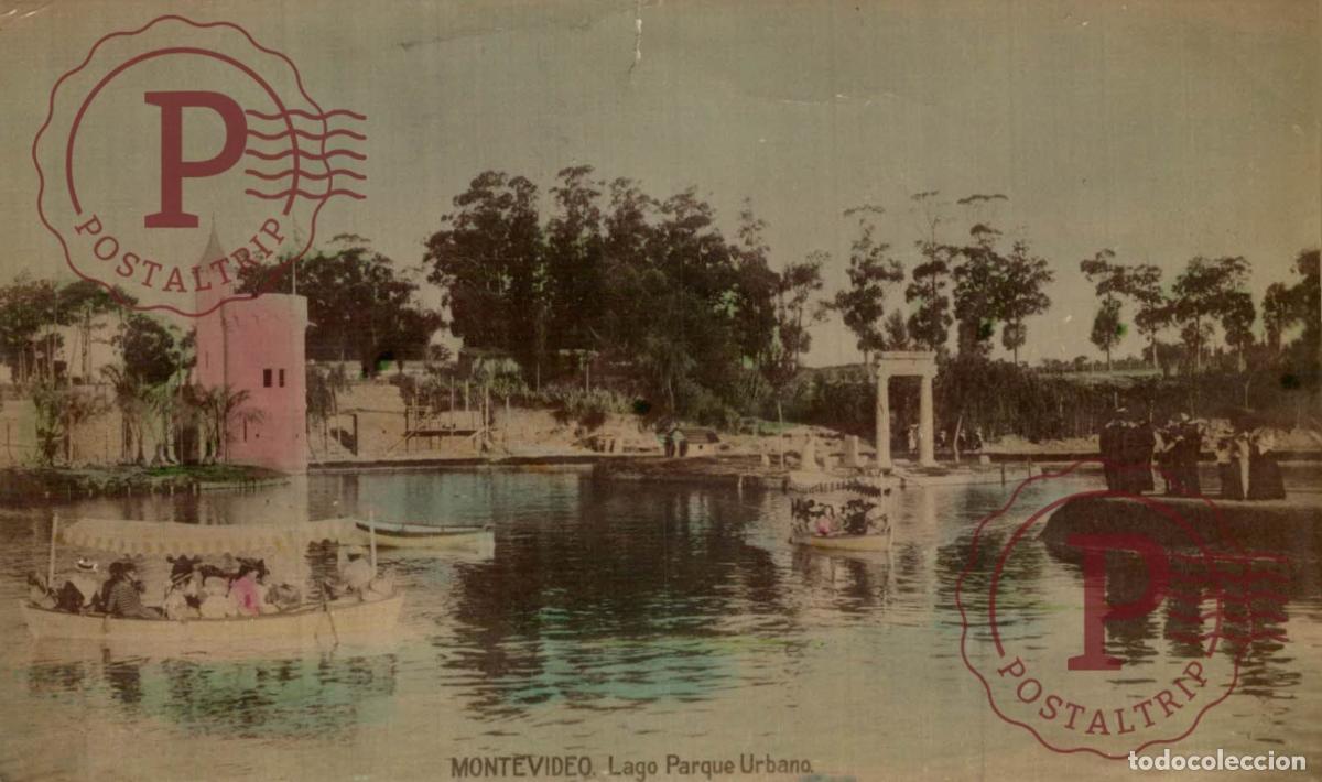 Postcards: URUGUAY. MONTEVIDEO. LAGO PARQUE URBANO. RPPC, FOTOGRAFICA. EDIC FAIG