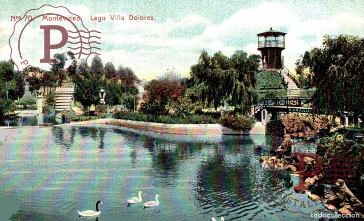 Postcards: URUGUAY. MONTEVIDEO. VILLA DOLORES. LAGO.