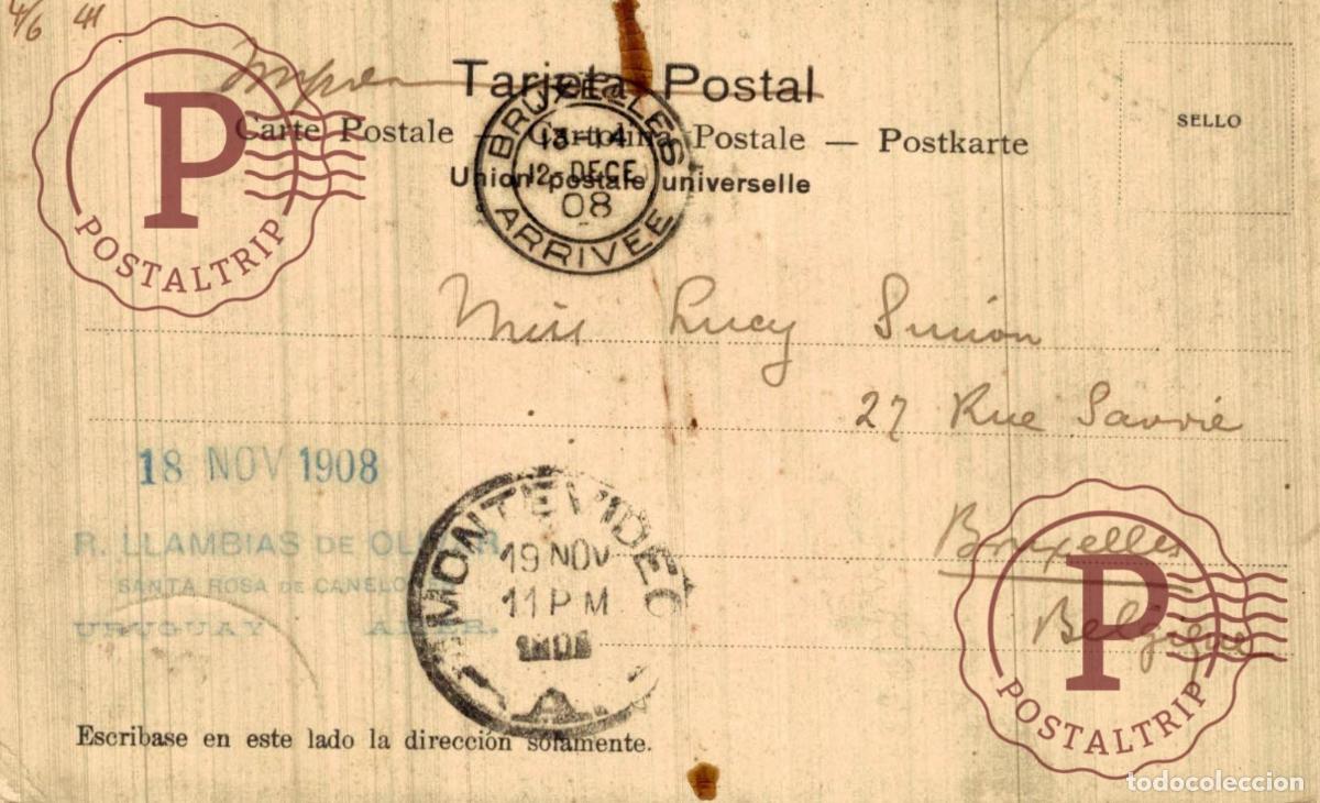 Postales: URUGUAY. MONTEVIDEO. VILLA DOLORES. LAGO. - Foto 2