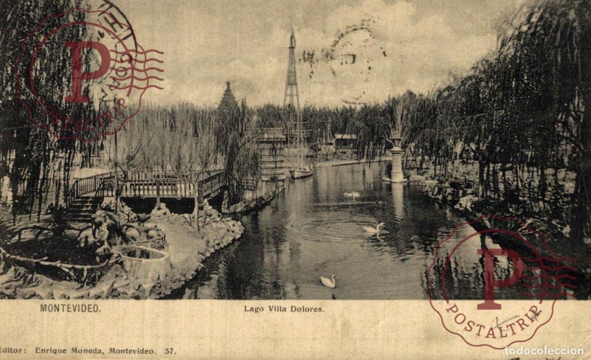 Postcards: URUGUAY. MONTEVIDEO. VILLA DOLORES. LAGO.