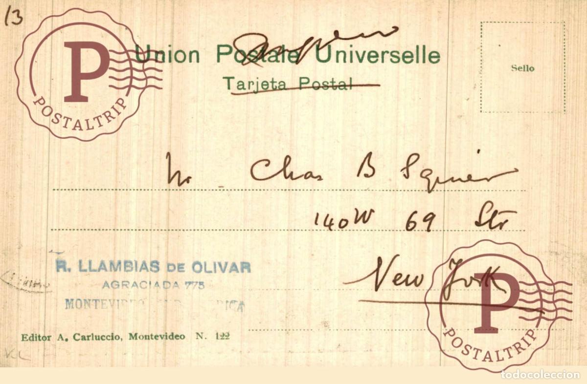 Postales: URUGUAY. MONTEVIDEO. PRADO. BOSQUE. - Foto 2