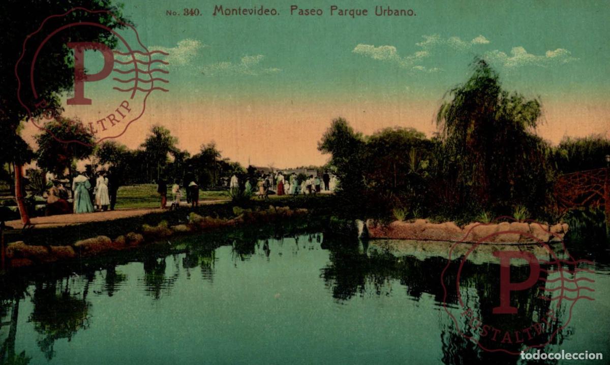 Postales: URUGUAY. MONTEVIDEO. PASEO PARQUE URBANO.