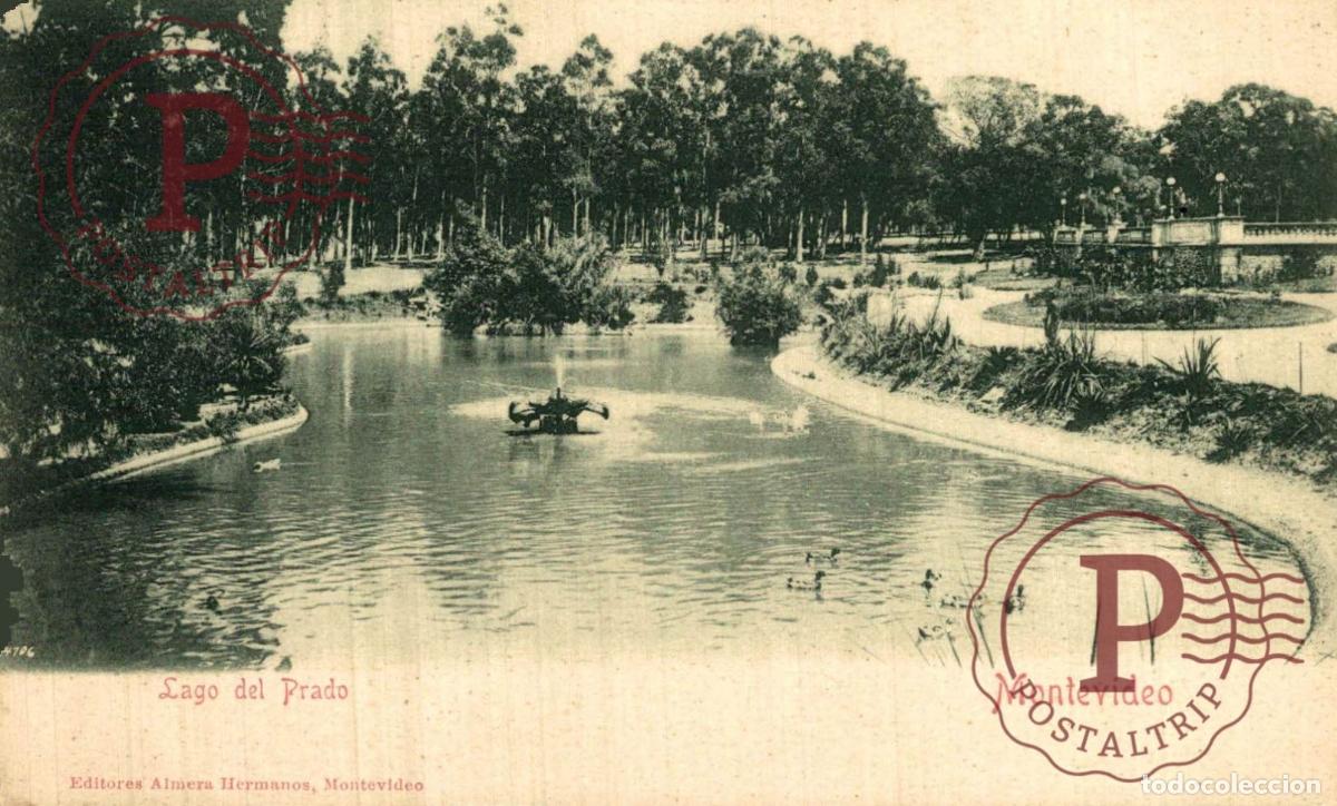 Postales: URUGUAY. MONTEVIDEO. LAGO DEL PRADO. EDIC ALMERA HERMANOS.