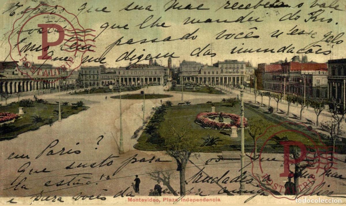 Postales: URUGUAY. MONTEVIDEO. PLAZA INDEPENDENCIA.
