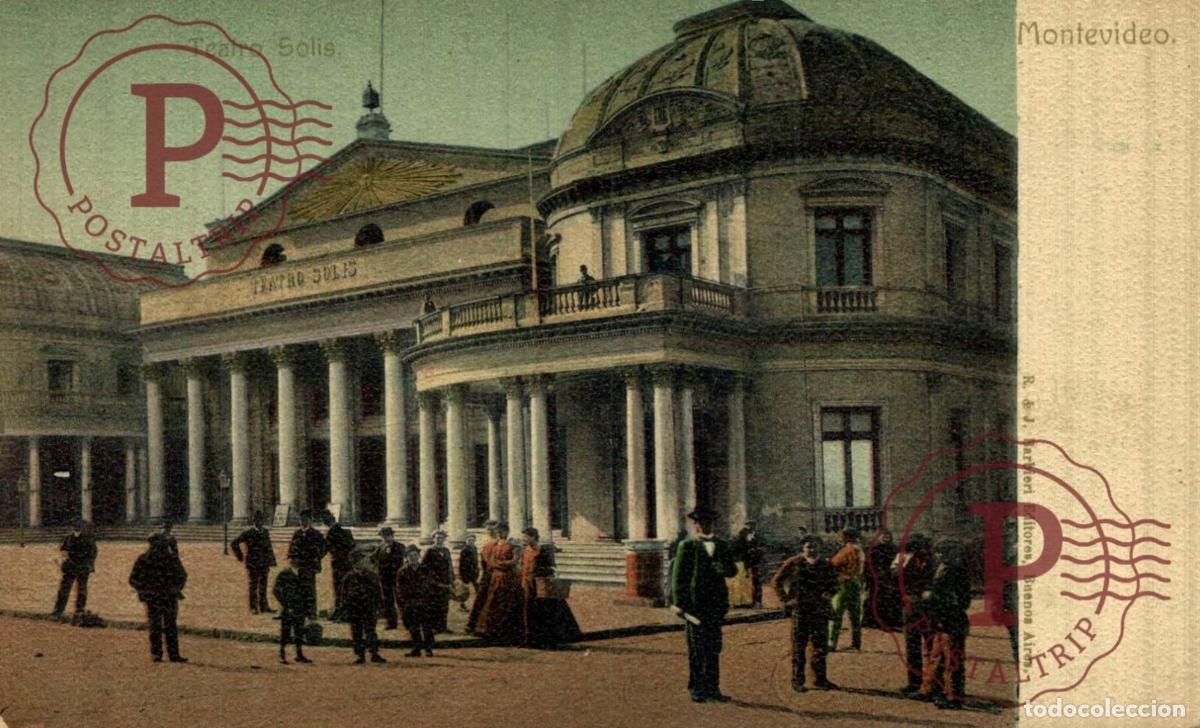 Postales: URUGUAY. MONTEVIDEO. TEATRO SOLIS. R& J. BARBIERI EDITORES. THEATRE