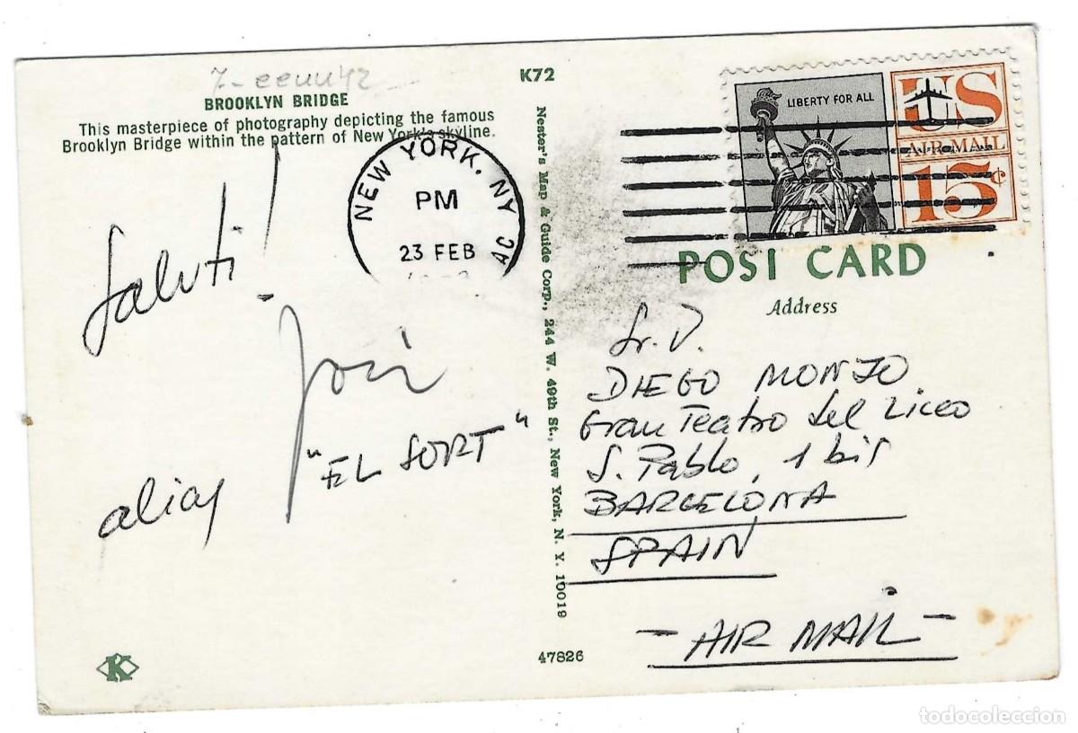 Postales: Postal EE.UU. Puente Brooklyn, ref. 7-eeuu42 - Foto 2