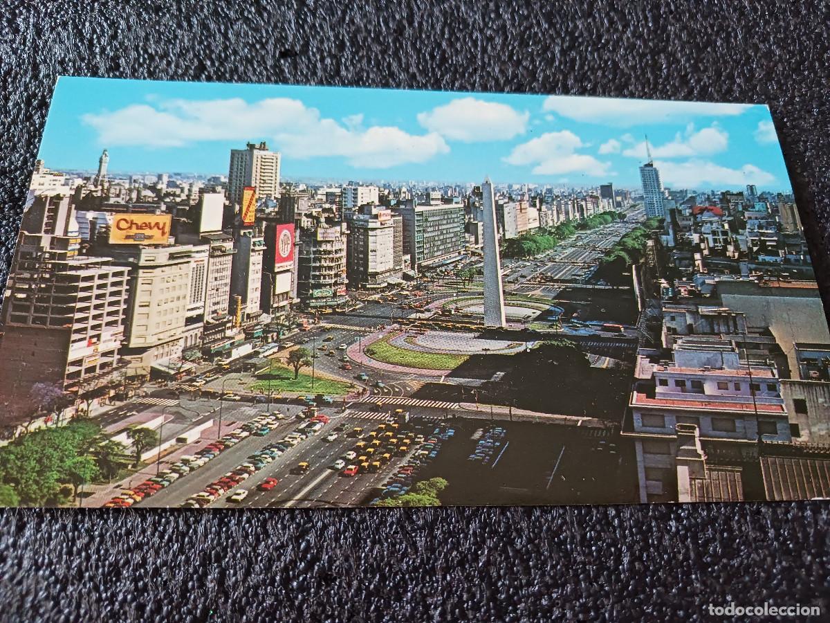 Postales: buenos aires, vista panoramica avd. 9 de julio y obelisco