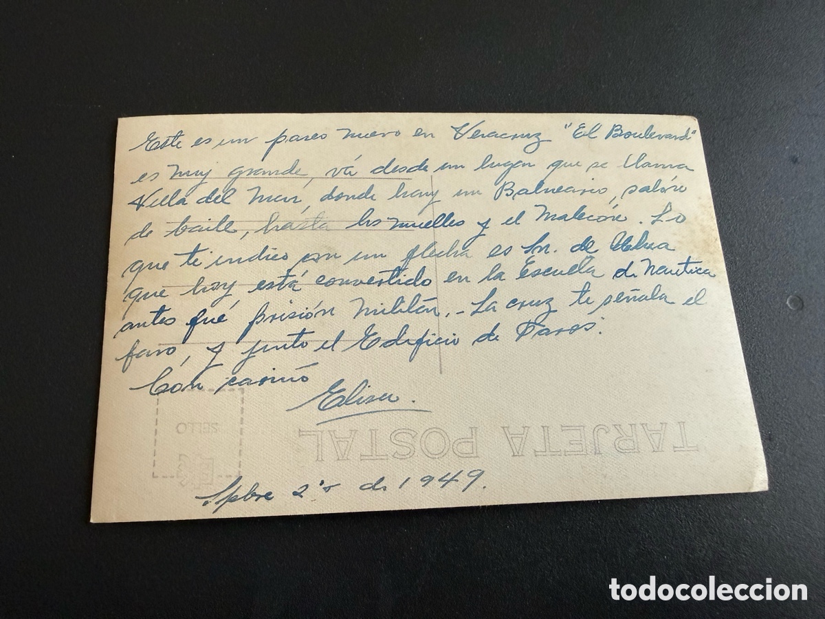 Postales: Postal. VERACRUZ ( M&eacute;xico ). 1949. - Foto 2