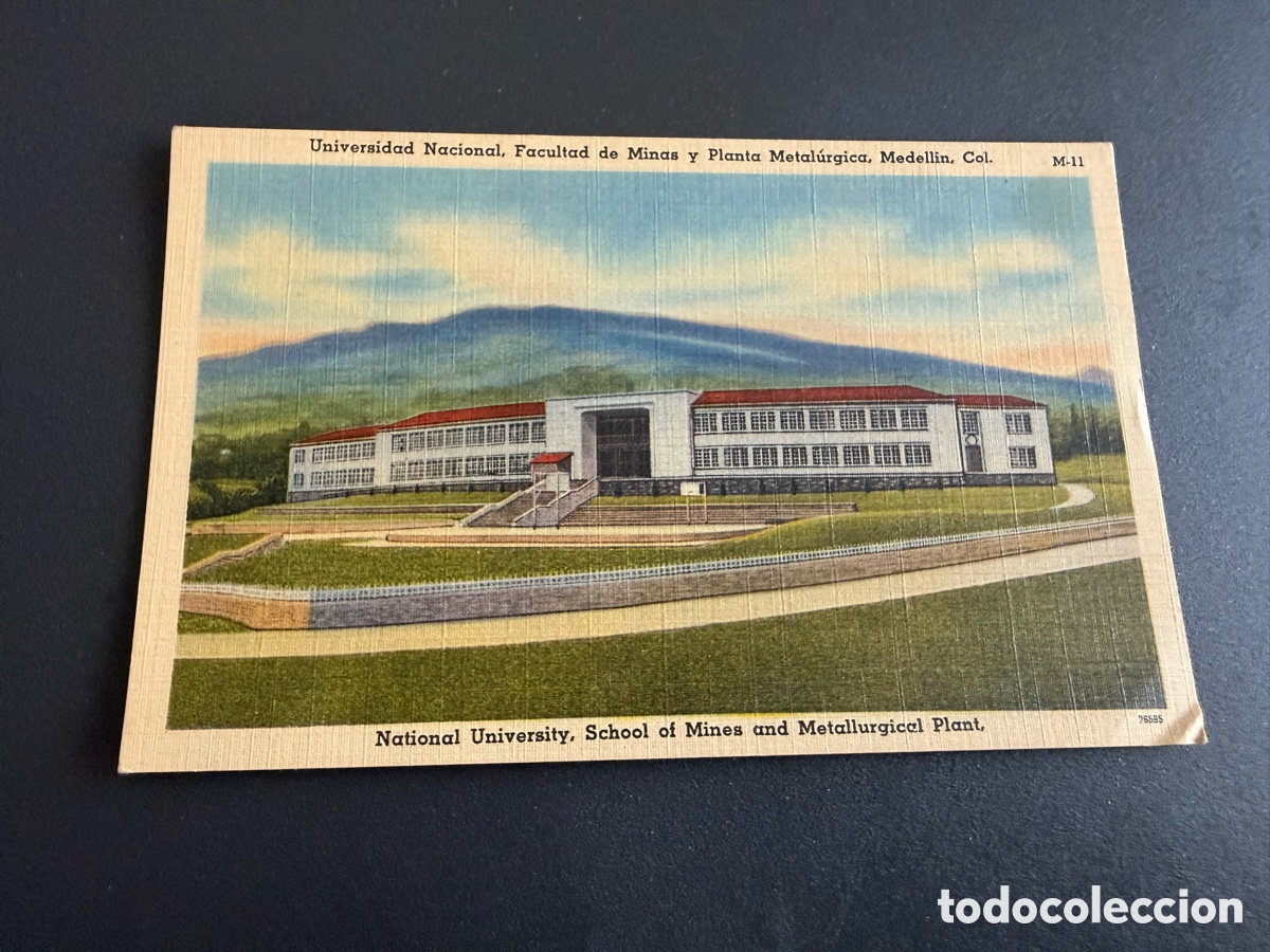 Postales: Postal. Universidad Nacional MEDELL&Iacute;N ( Colombia) a&ntilde;os 60-70