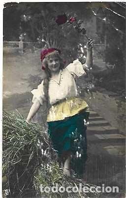 Postales: Brasil y Marcofilia, Fantas&iacute;a, Mujer, Ed. G.L & Co. Pernambuco a Lisboa 1909 (9979)