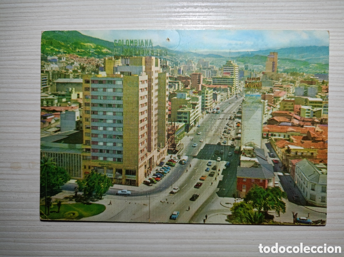 Postales: Postal Bogot&aacute; avenida del libertador a&ntilde;os 60 Colombia circulada