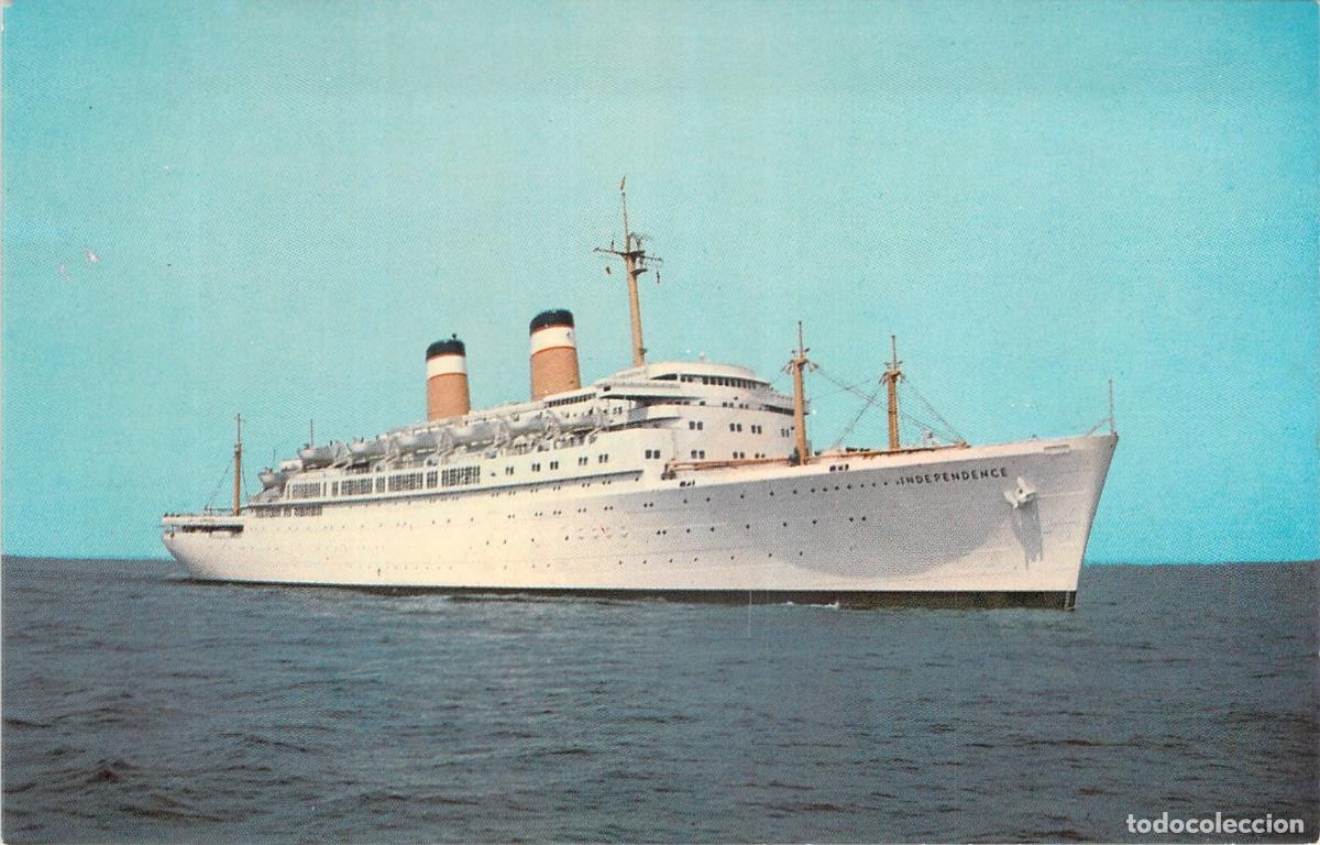 Postales: Postal del Transatl&aacute;ntico S.S. Independence American Export