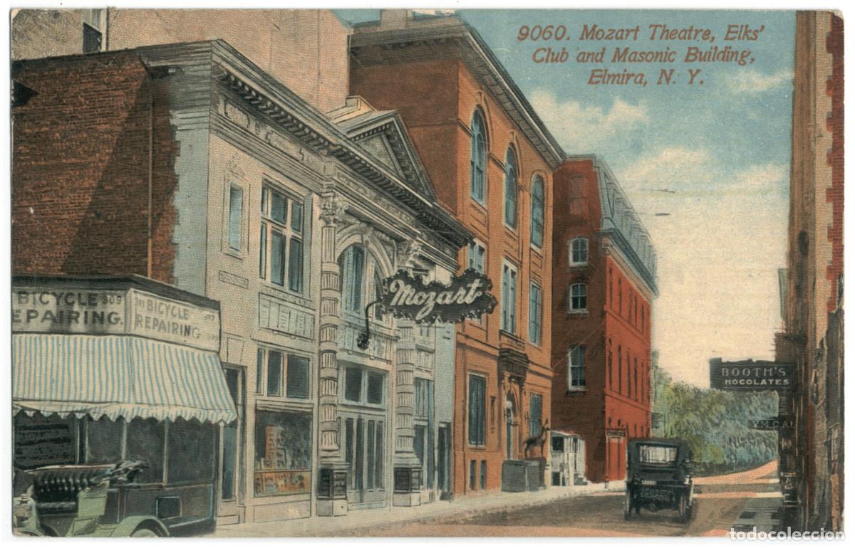 Postales: ELMIRA (NY)_Mozart Theatre_Acmegraph; 9060 / Teatros NY