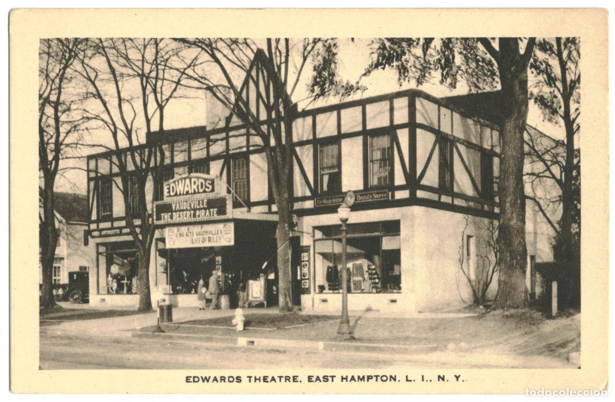 Postales: EAST HAMPTON (Long Island)_Edwards Theatre_Eagle / Teatros NY