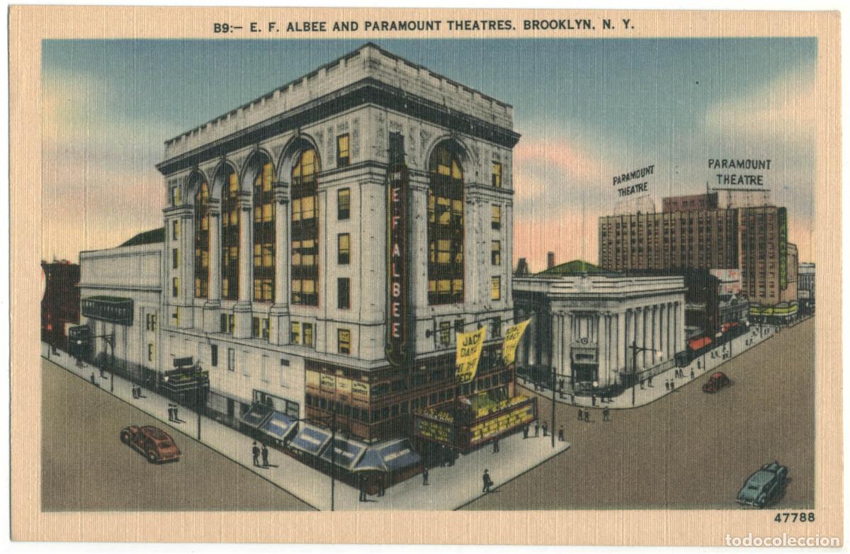 Postales: BROOKLYN_E. F. Albee & Paramount Theatres_M / Teatros NY