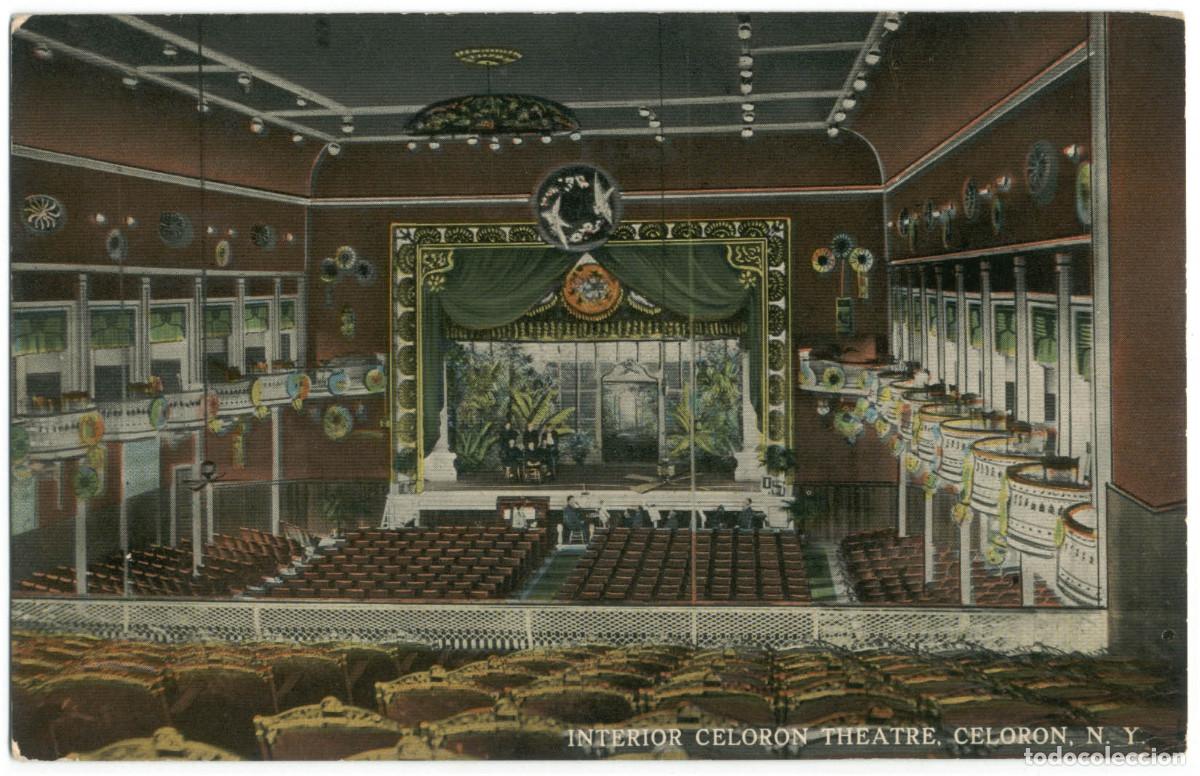 Postales: JAMESTOWN_Celoron Park, Celoron Theatre_C. T. Photochrom / Teatros NY