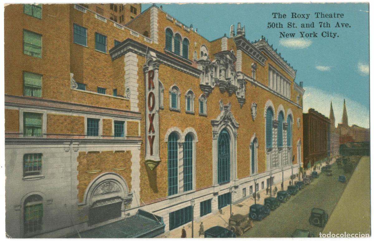 Postales: NEW YORK_Roxy Theatre_Manhattan Card / Teatros NY