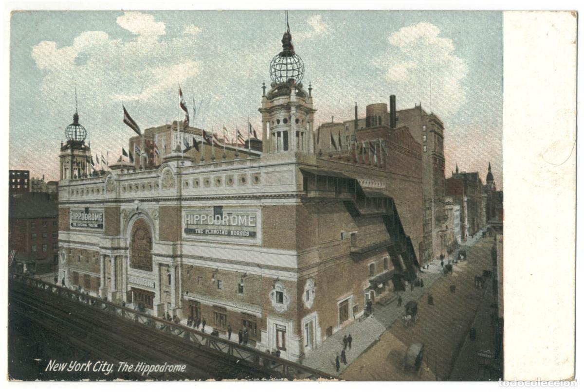 Postales: NEW YORK_Hippodrome_Hugh C. Leighton / Teatros NY