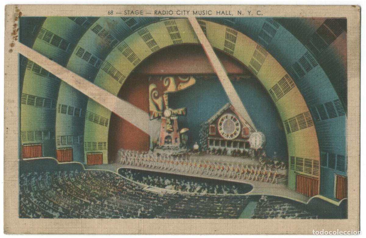 Cartes Postales: NEW YORK_Radio City Music Hall, Stage_Manhattan Post Card / Teatros NY