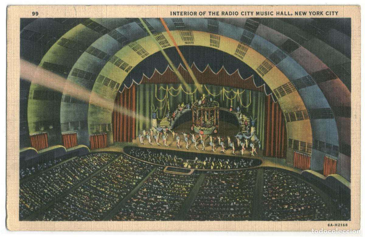 Cartes Postales: NEW YORK_Radio City Music Hall_C. T. Art Colortone & Frank E. Cooper / Teatros NY