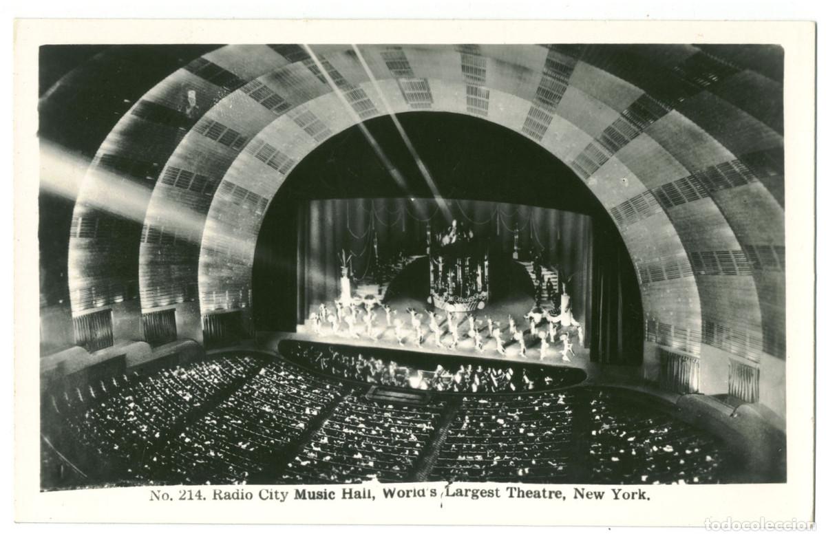 Cartes Postales: NEW YORK_Rockefeller Center, Radio City Music Hall_Sin datos 214 / Teatros NY