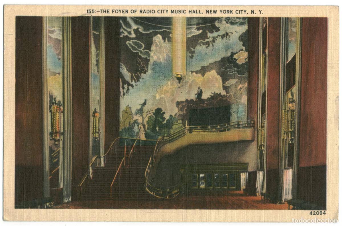 Cartes Postales: NEW YORK_Radio City Music Hall, Foyer_Manhattan Post Card / Teatros NY