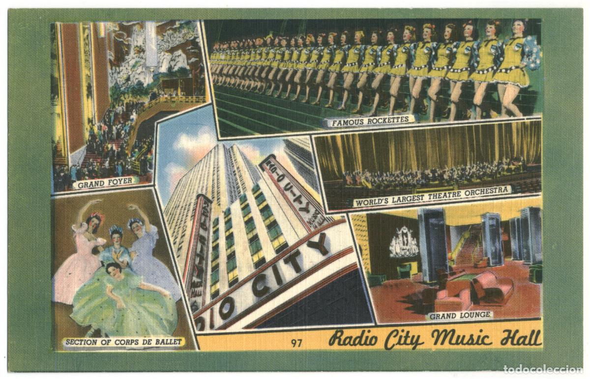Cartes Postales: NEW YORK_Radio City Music Hall_Colourpicture / Teatros NY