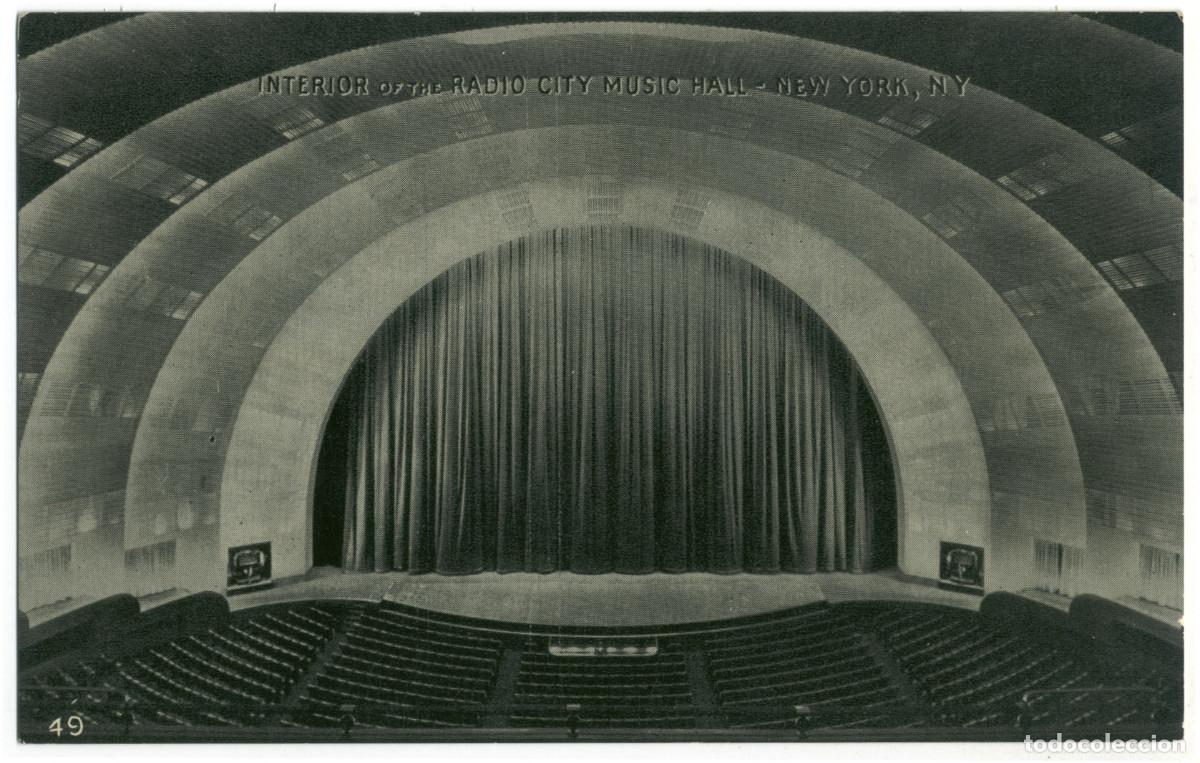 Cartes Postales: NEW YORK_Radio City Music Hall_Manhattan Card / Teatros NY