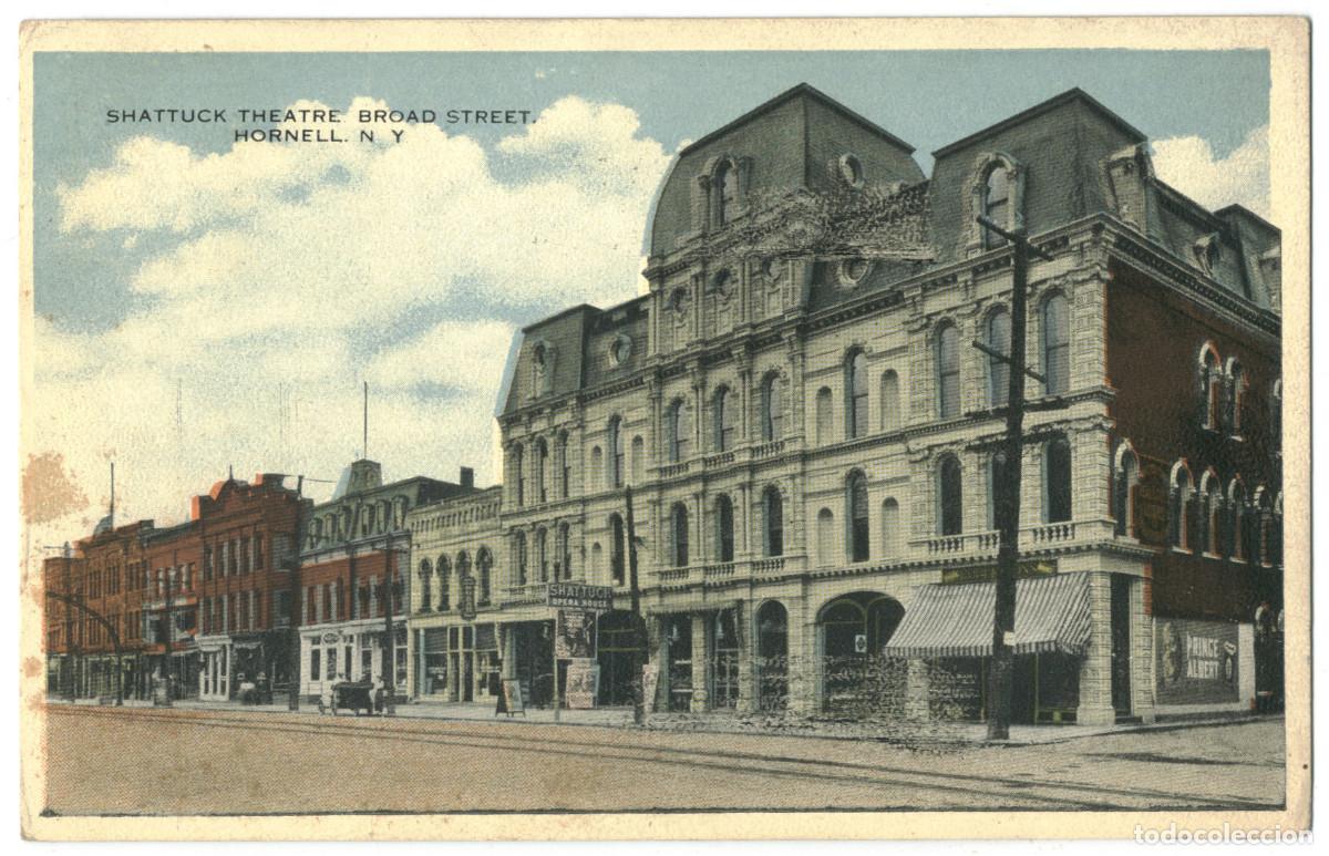 Cartes Postales: HORNELL_Shattuck Theatre_Commercialchrome / Teatros NY
