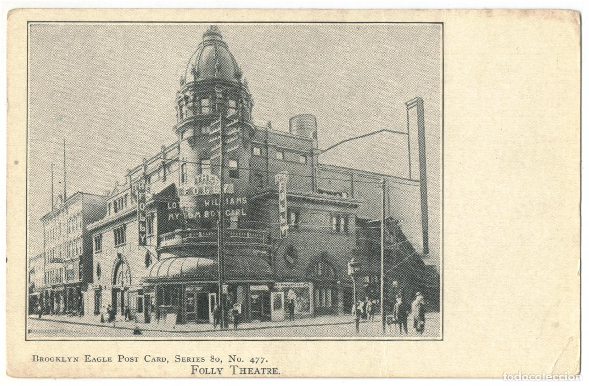 Postales: BROOKLYN_Folly Theatre_Eagle Post Card / Teatros NY