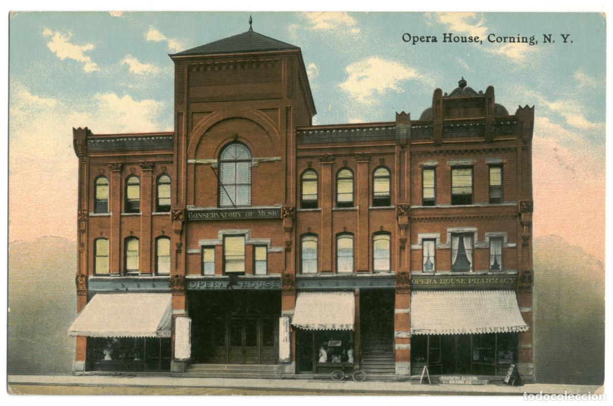 Postales: CORNING_Opera House_S. H. Knox / Teatros NY