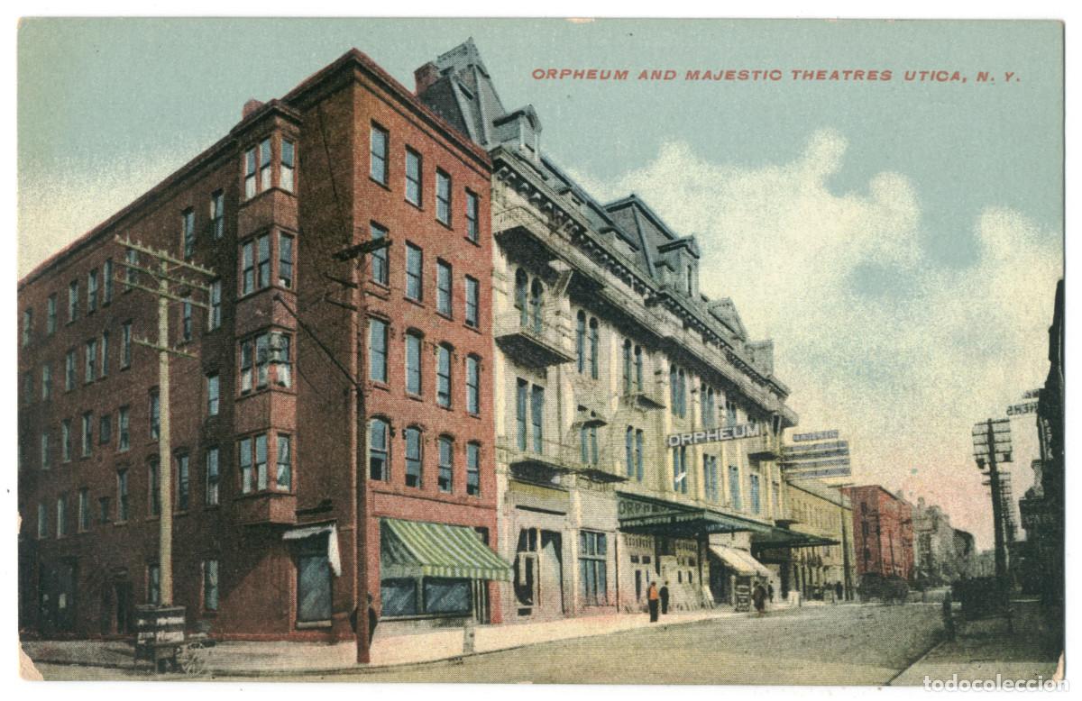 Postales: UTICA_Orpheum & Majestic Theatres_Utica Paper / Teatros NY