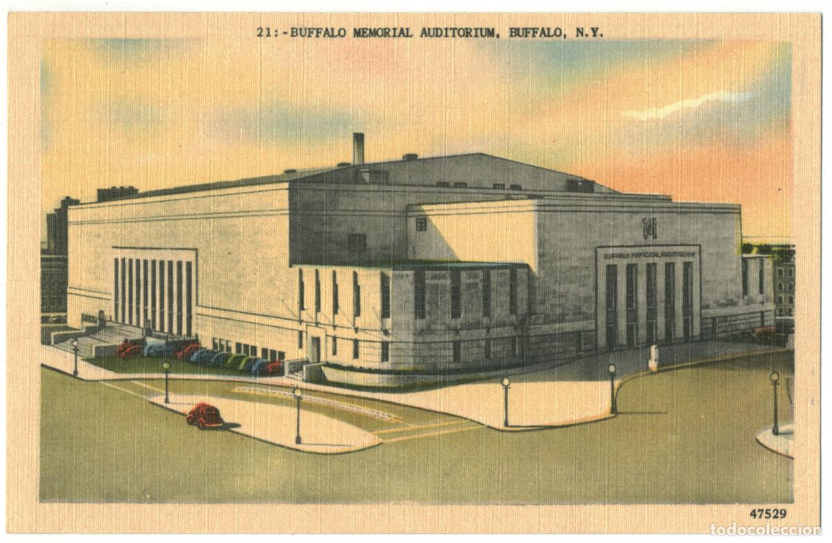 Postales: BUFFALO_Memorial Auditorium_Metrocraft Everett / Teatros NY