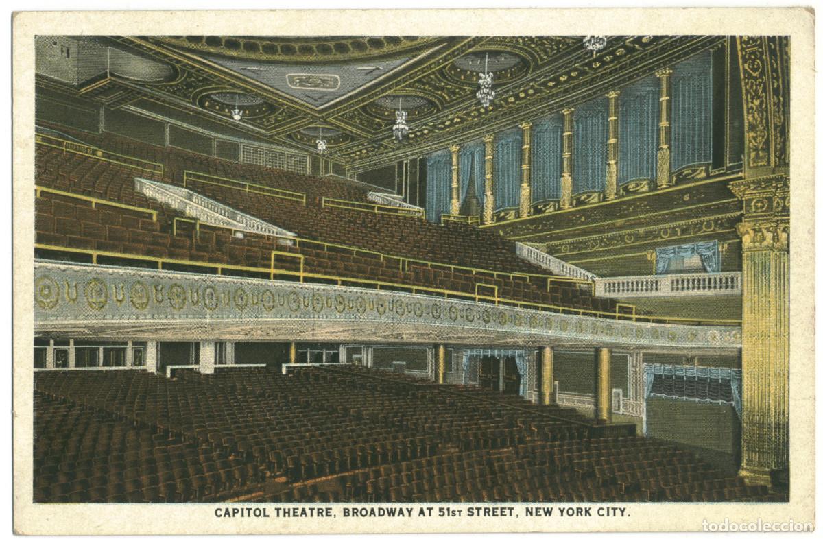 Postales: NEW YORK_Capitol Theatre_Litho Display / Teatros NY