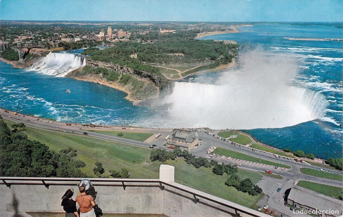 Postales: Postal Vista Panor&aacute;mica de las Cataratas del Ni&aacute;gara Canad&aacute;