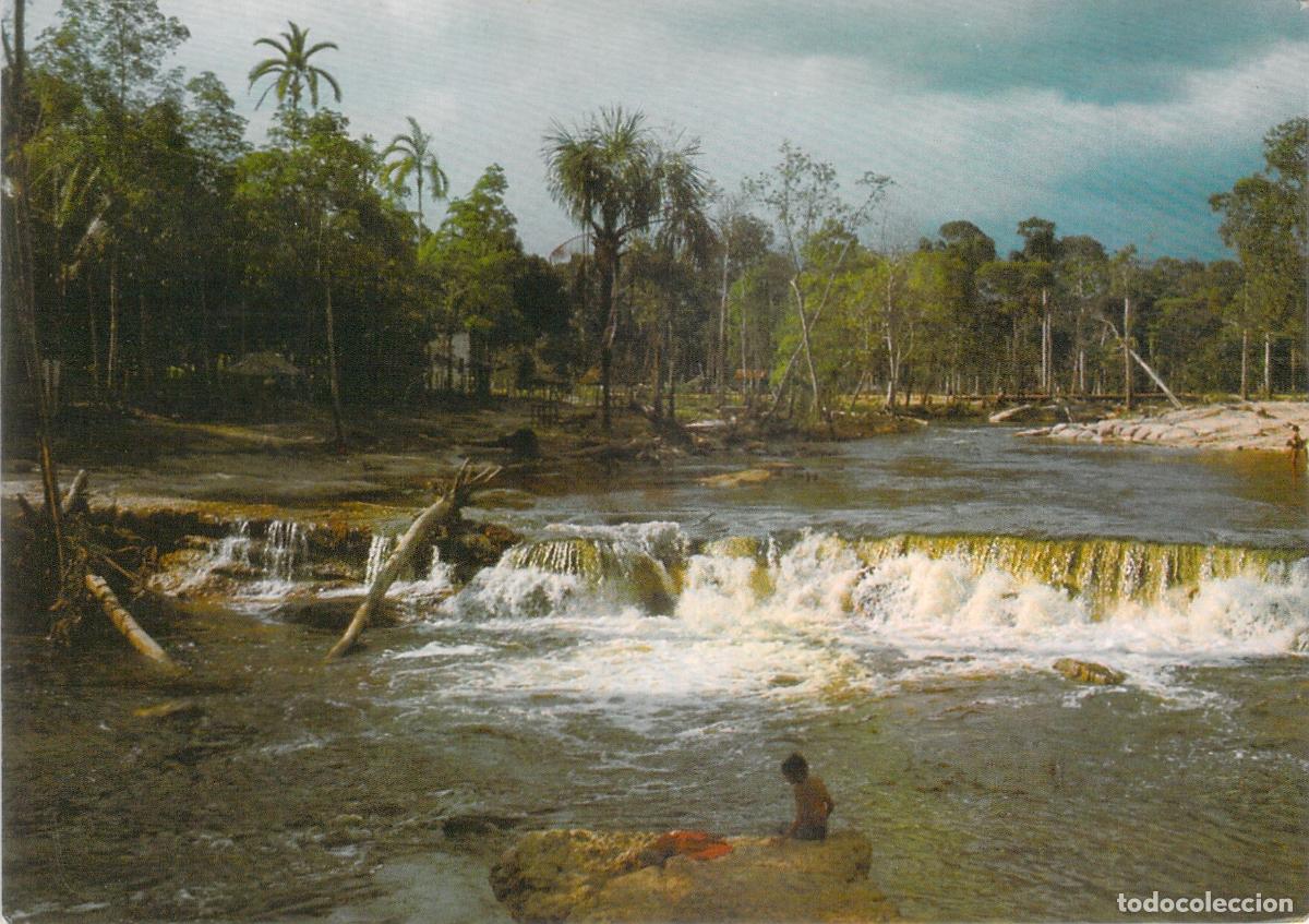 Postales: Postal de la Cascada de Tarum&atilde; en la Regi&oacute;n Amaz&oacute;nica de Brasil