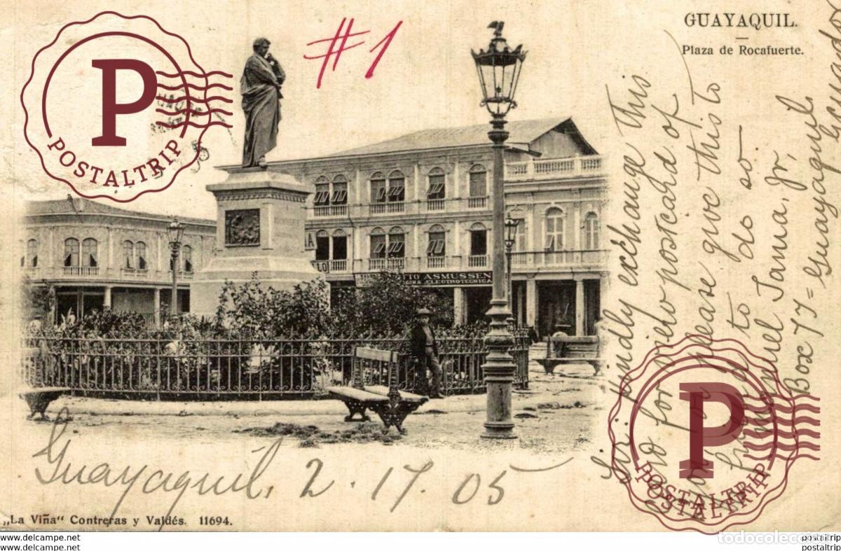 Postales: EQUATEUR Guayaquil - Plaza de Rocafuerte
