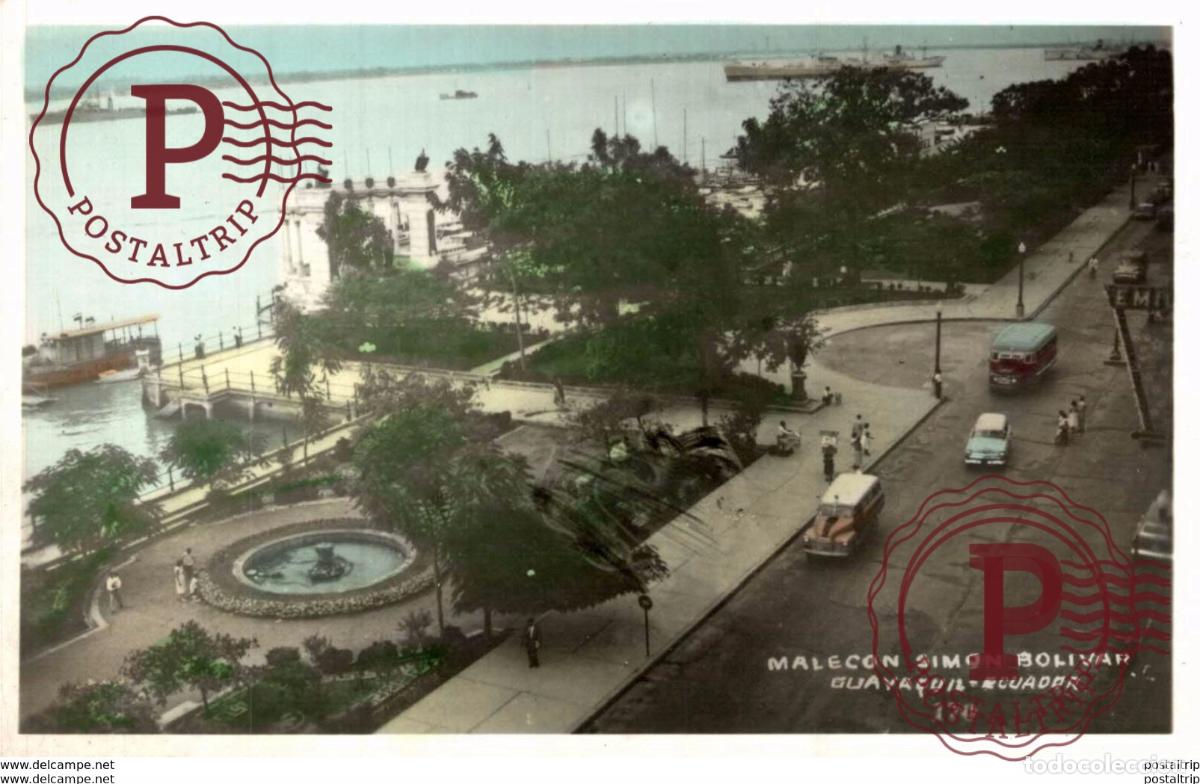 Postales: MALECON SIMON BOLIVAR GUEYAQUIL ECUADOR