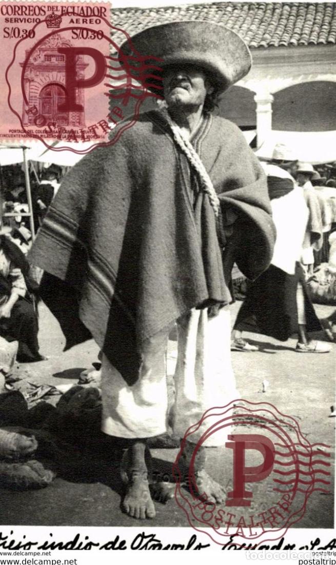 Postales: VIEJO INDIO DE TAVALO ECUADOR