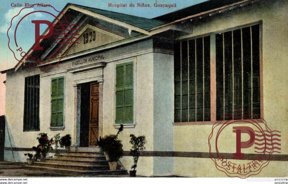 Postales: calle eloy alfaro hospital de ni&ntilde;os Guayaquil Ecuador