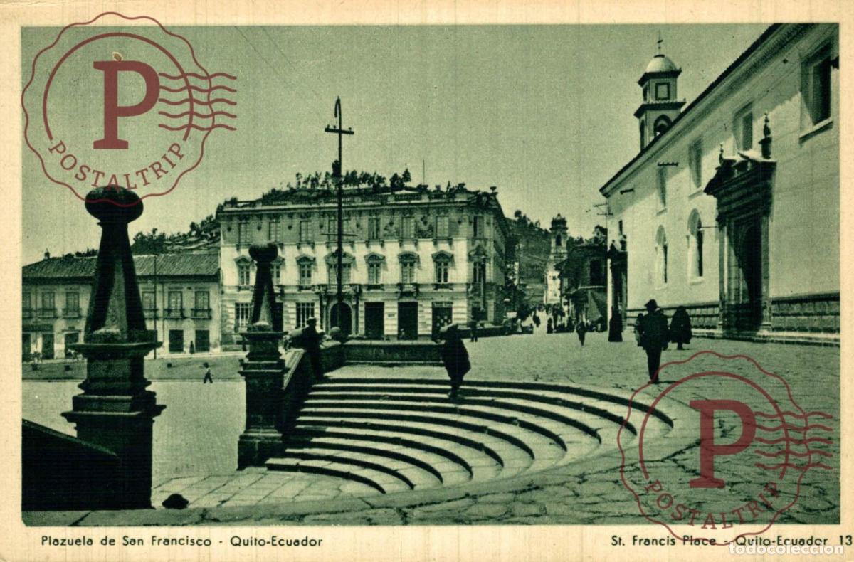 Postales: ECUADOR. GUAYAQUIL. PLAZUELA DE SAN FRANCISCO.