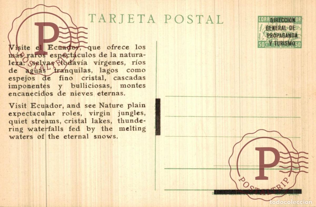 Postales: ECUADOR. GUAYAQUIL. YACTH CLUB. EDIFICIO Y FLOTILLA. - Foto 2