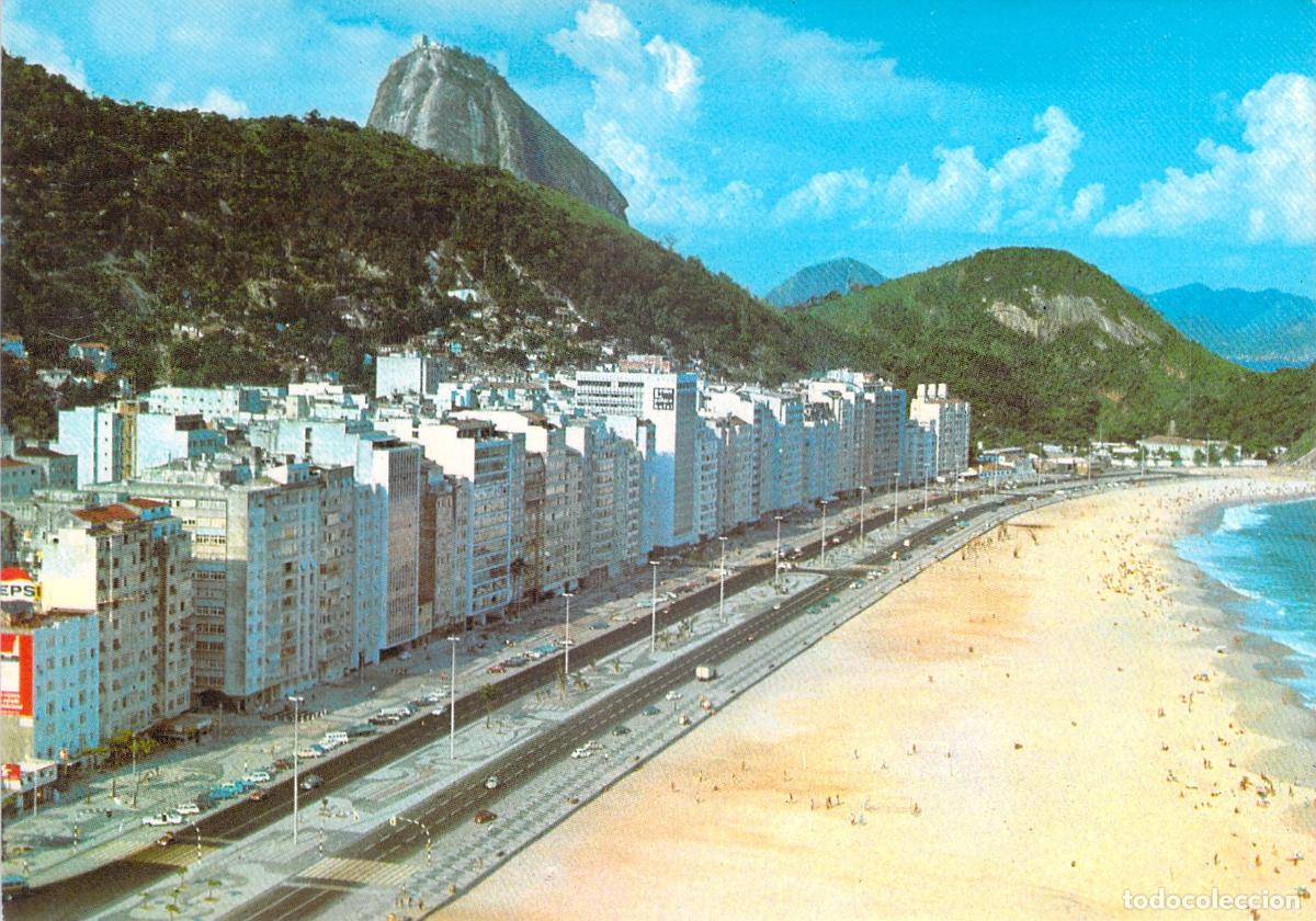 Postales: Postal Vista A&eacute;rea de Copacabana en R&iacute;o de Janeiro