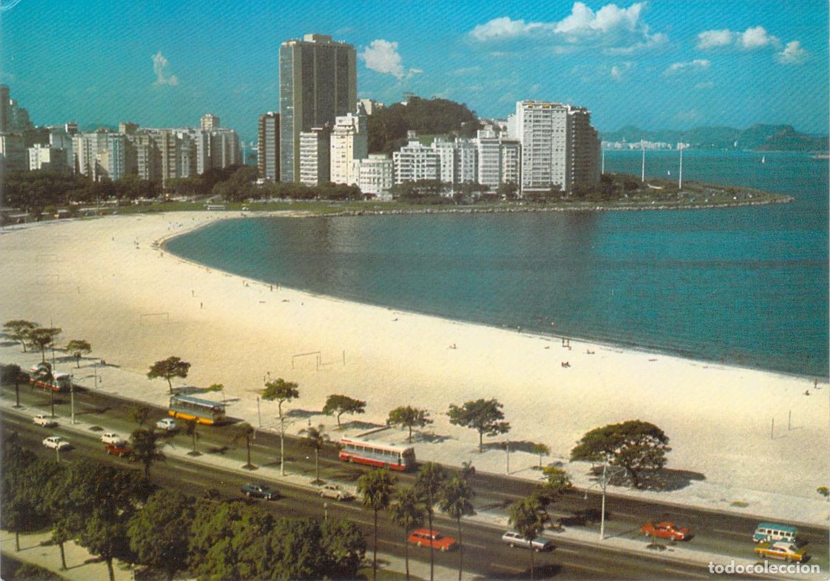 Postales: Postal de la Playa de Botafogo en R&iacute;o de Janeiro, Brasil