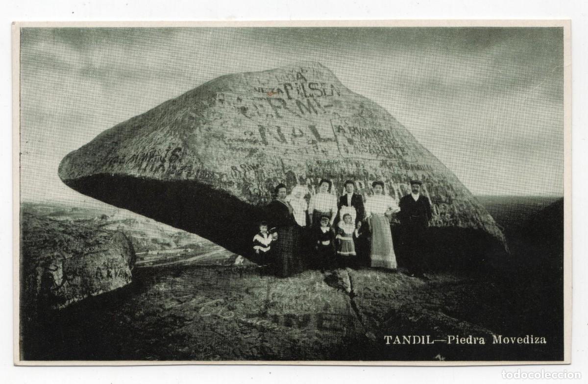 Postales: TANDIL ARGENTINA - PIEDRA MOVEDIZA - REVERSO SIN DIVIDIR, SIN EDITOR, ESCRITA EN EL A&Ntilde;O 1951 NUEVA